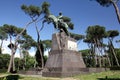 Equestrian monument to Umberto I, King of Italy, in the park of Villa Borghese, Rome