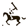 Equestrian Polo Icon Vector Glyph Illustration