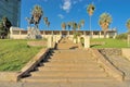 Equestrian rider monument and Alte Feste in Windhoek