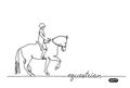 Equestrian sport, horse show, vector background.