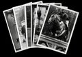 Equestrian: stack of vintage photos