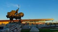 Equestrian statue of Alfonso VI in Toledo, Spain Royalty Free Stock Photo