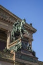 Equestrian statue at the Alte Nationalgalerie in Berlin