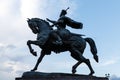 Equestrian statue of Amir Temur in the center of Tahkent, Uzbekistan
