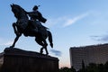 Equestrian statue of Amir Temur in the center of Tahkent, Uzbekistan