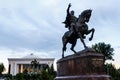 Equestrian statue of Amir Temur in the center of Tahkent, Uzbekistan
