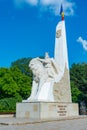 Equestrian Statue of Bogdan I in Radauti, Romania