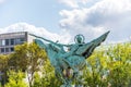 The equestrian statue called Monument de la France Renaissante, or The Renaissance France or Warrior France by sculptor Holger Royalty Free Stock Photo