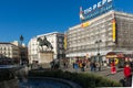 Equestrian Statue of Carlos III at Puerta del Sol in Madrid, Spain Royalty Free Stock Photo