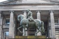 Equestrian statue of Charles II in the centre of parliment square Edinburgh Scotland