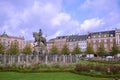 Bronze Equestrian Statue of King Christian V in Copenhagen, Denmark