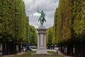 Equestrian Statue Cours La Reine Paris