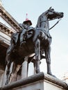 Equestrian statue of the Duke of Wellington in Glasgow, Scotland,United Kingdom famous for a