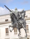 Equestrian statue of El Cid Royalty Free Stock Photo
