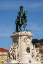 Equestrian statue (Estatua equestre de D. Jose) in Lisbon, Portugal