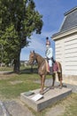 Equestrian statue in Festetics Castle, Keszthely, Hungary.