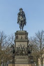 Equestrian statue of Frederick the Great in Berlin located at  Unter den Linden Royalty Free Stock Photo