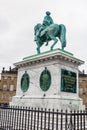 View of Equestrian statue of Frederik V, Copenhagen, Denmark