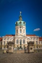 Germany; Berln; , Equestrian statue of Friedrich Wilhelm I - Elector Of Brandenburg in front of Charlottenburg castle