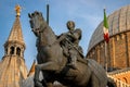 Equestrian statue of Gattamelata by Donatello. Basilica of St. Anthony of Padua in Padua, Italy