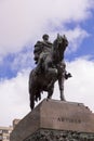 Equestrian statue of General Artigas in Plaza Independencia, Montevideo, Uruguay Royalty Free Stock Photo