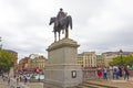 Trafalgar Square view London UK Royalty Free Stock Photo