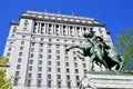 Equestrian statue by George W. Hill as part of the Montreal Boer War Memorial Royalty Free Stock Photo