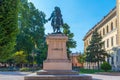 Equestrian statue of Giuseppe Garibaldi in Verona, Italy Royalty Free Stock Photo