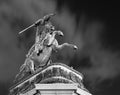 Equestrian statue Heldenplatz Vienna Austria