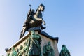 Equestrian statue on the Heumarkt in Cologne, Germany Royalty Free Stock Photo