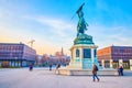 The equestrian statue in Hofburg, Vienna, Austria