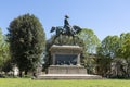 Equestrian statue of King Charles Albert of Savoy in the gardens of the Quirinale