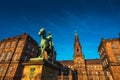 Equestrian statue of King Christian the 9th Copenhagen Denmark Royalty Free Stock Photo