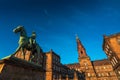 Equestrian statue of King Christian the 9th Copenhagen Denmark Royalty Free Stock Photo