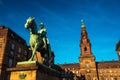 Equestrian statue of King Christian the 9th Copenhagen Denmark Royalty Free Stock Photo