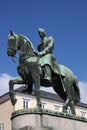 Equestrian Statue of King Christian X in Copenhagen Royalty Free Stock Photo