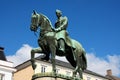 Equestrian Statue of King Christian X in Copenhagen Royalty Free Stock Photo