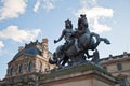 Equestrian statue of king Louis XIV