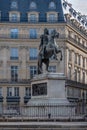 Equestrian statue of King Louis XIV of France Place des Victoires in Paris, France Royalty Free Stock Photo