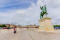 Equestrian statue of King Louis XIV at Versailles Royalty Free Stock Photo