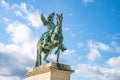 Equestrian statue of Louis XIV in Versailles Royalty Free Stock Photo