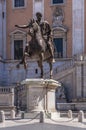 Equestrian Statue of Marcus Aurelius Royalty Free Stock Photo