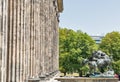 Statue in front of Altes museum in Berlin, Germany Royalty Free Stock Photo