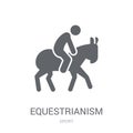 equestrianism icon. Trendy equestrianism logo concept on white b