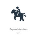 Equestrianism icon vector. Trendy flat equestrianism icon from sport collection isolated on white background. Vector illustration