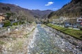 Equi Terme river, Lunigiana, Tuscany Royalty Free Stock Photo