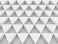 Equilateral triangles - white abstract background