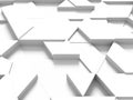 Equilateral triangles - white abstract background with shadows