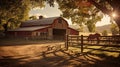 equine horse farm barn Royalty Free Stock Photo