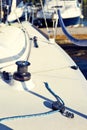 Equip yacht with braces for spinnaker